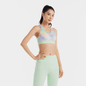 เสื้อชั้นในกีฬาผู้หญิงแบบซัพพอร์ตสูง โลโก้ด้านหน้า ระบายอากาศได้ดี สายปรับได้ เหมาะสำหรับโยคะ ฟิตเนส วิ่ง แห้งเร็ว ออกกำลังกายหน้าร้อน - Product Image 3