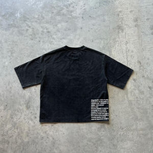 Camiseta de Hombre Personalizada OEM, Estilo Oversize, Corte Recto, Tallas Grandes, con Estampado Gráfico y Logotipo Personalizado - Product Image 6