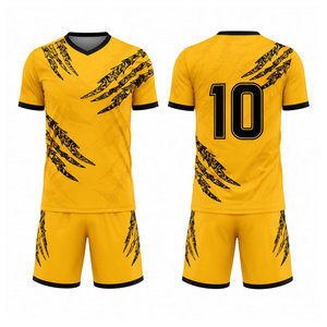 Tenue de football professionnelle personnalisée, kit d'entraînement de football respirant 100% polyester anti-UV, impression personnalisée, vente en gros - Product Image 1