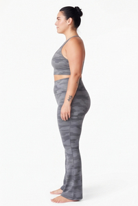 Camo Printed Plus Size <b>Leggings</b> Women <b>Flare</b> Leg Elastic Waist Yoga Pants Gym Workout Wear <b>Flare</b> Tights Polyester Printed Tights - Product Image 5