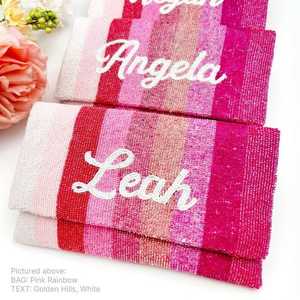 Pochette élégante perlée, sac à main de créateur fait main abordable pour femme, idéal pour les mariages, les fêtes et les soirées - Product Image 3