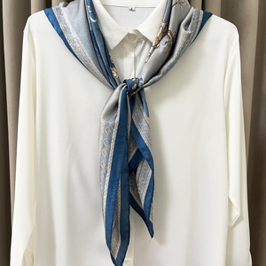 Pañuelo Cuadrado Multifuncional de Seda Satinada Suave con Estampado Animal para Mujer, Accesorio de Moda para el Cabello y el Cuello - Product Image 5