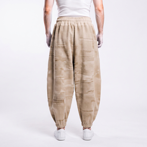 Pantalon de survêtement décontracté pour homme, coupe ample, en molleton, avec cordon de serrage à la taille, pantalon de sport de haute qualité, 100% coton, jogging, pyjama pour homme - Product Image 5