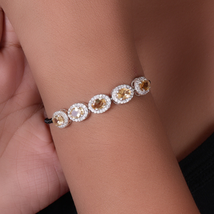 Natural Silver Citrine <b>Bead</b> <b>Bracelet</b> for Women Gift <b>Bracelet</b> Everyday Wear Handmade Luxury Classic Fashion Unisex Jewelry Gift - Product Image 2