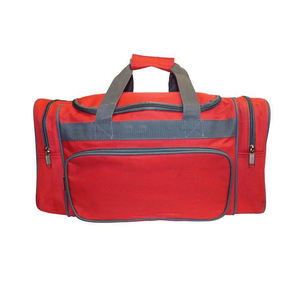 Sac de sport multifonctionnel rouge, sac de voyage durable avec compartiments latéraux à fermeture éclair pour le fitness, les voyages et le yoga - Product Image 4