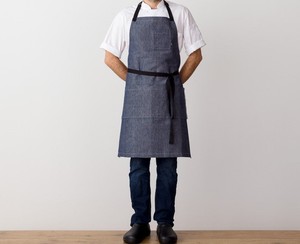 Tablier de travail en toile premium avec bretelles croisées en cuir, personnalisable, pour barman, coiffeur, barista, restaurant - Product Image 4
