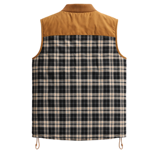 Chaleco Acolchado Reversible para Mujer, Sin Mangas, con Cierre Interior y Diseño a Cuadros, Cálido y Casual para Invierno - Product Image 2