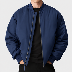 Chaqueta Bomber de Nylon con Logotipo Personalizado Bordado al por Mayor para Hombre, Invierno 2026, ODM, Chaqueta Casual de Lona, Gruesa, Térmica y a la Moda - Product Image 2