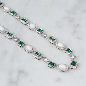 Luxury Multi Shape Moissanite Diamond <b>Necklace</b> 925 Sterling Silver Halo Moissanite Gemstone Choker <b>Necklace</b> for Women - Product Image 4