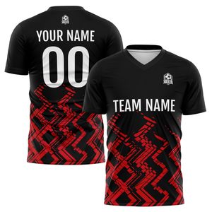 Camiseta de Fútbol Personalizada para Hombre y Mujer, Cuello Redondo, Manga Corta, Estampado Sublimado, Absorbe la Humedad, 100% Poliéster, Adulto - Product Image 2