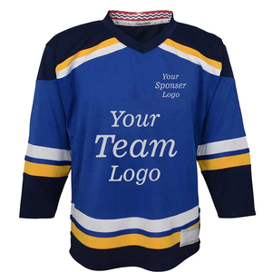 New 2026 Custom Logo Ice Hockey Jersey 100% Polyester Breathable High Quality New Design Reasonable Price OEM Service - Product Image 1