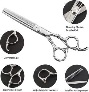 Ciseaux de coiffure 6'' en acier inoxydable JP, ensemble de ciseaux de barbier professionnels pour la coupe de cheveux, avec sac inclus - Product Image 5