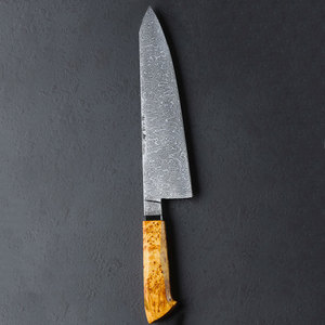 Couteau de chef en acier Damas haut de gamme, outil de cuisine professionnel avec manche équilibré pour un meilleur contrôle - Product Image 4