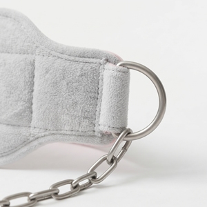 Ceinture de musculation premium avec chaîne, support lombaire en néoprène 9 mm, fermeture à double anneau, ceinture de dip en néoprène avec chaîne - Product Image 3