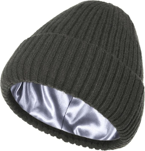 Gorro de satén liso al por mayor, gorro de dormir con forro de satén suave, gorro de satén de color personalizado, gorro de satén unisex, gorro de seda. - Product Image 5