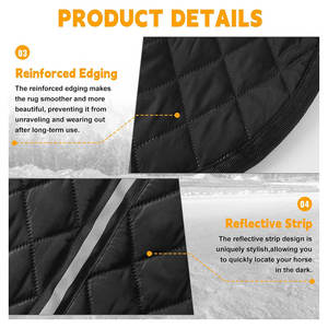 Manta de Invierno para Caballo Mini Hecha a Medida |   Manta Impermeable de Peso Medio de 200 g, Estable y Resistente |   Alfombra para Exteriores de 48 Pulgadas - Product Image 5