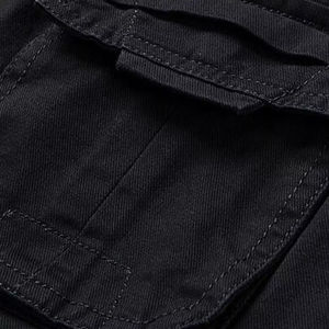 Pantalones Cortos Cargo de Trabajo y Senderismo para Hombre, Nuevos, a la Moda, Estilo Vintage, Casuales, Seis Bolsillos, Cierre con Cordón, Transpirables, de Spandex/Algodón - Product Image 5