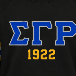 Sudadera personalizada con estampado de Sigma Gamma Rho para mujer, sudadera con letras griegas, cuello redondo, informal, estilo universitario, ropa de calle - Product Image 5