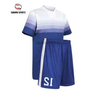 Uniforme de Fútbol Personalizado con Nombre y Número, Conjunto de Camiseta y Pantalones Cortos de Fútbol, Proveedor de Uniformes de Fútbol OEM ODM - Product Image 1