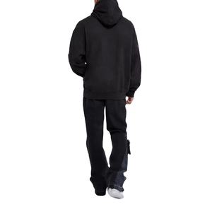 Sweat-shirt streetwear pour homme, impression sérigraphique, épaules tombantes, lourd, surdimensionné, 100% coton, logo personnalisé, vente en gros - Product Image 4