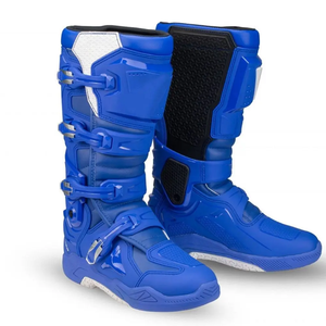 Botas de Motociclismo Unisex, Botas de Motocross hasta la Rodilla, Transpirables, Antideslizantes, de Cuero, Profesionales - Product Image 1