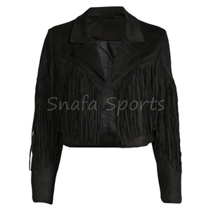 New Western-Style Custom <b>Women's</b> <b>Suede</b> Genuine Leather Designer Premium Quality 100% Genuine Leather <b>Jackets</b> for Sale - Product Image 5