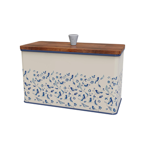 Rectangular Metal Bread <b>Bin</b> with Metal Lid Freshly Design <b>Retro</b> <b>Kitchen</b> Storage Container Airtight Food Preservation - Product Image 2