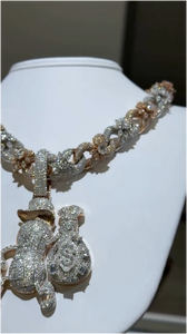 จี้เงินแท้ 925 ประดับเพชรโมอิสซาไนต์ VVS แบบ Iced Out สั่งทำพิเศษ 3 มิติ สไตล์ฮิปฮอป สำหรับผู้ชายและผู้หญิง สวมใส่ในงานปาร์ตี้ - Product Image 6