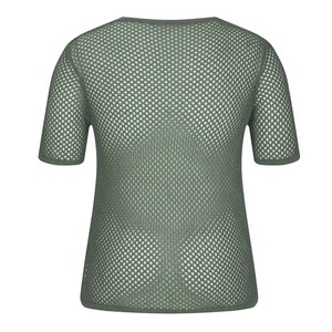 Breathable Men Mesh Shirt Fitness Workout <b>Drop</b> Shoulder Crew Neck Men Mesh Shirt With Custom Design And Size - Product Image 4