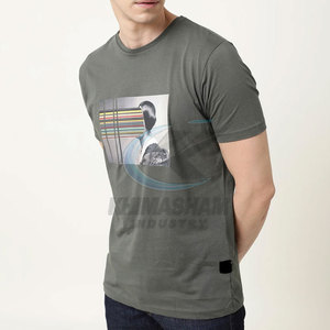 T-shirt sur mesure pour homme, idéal pour l'été, avec logo personnalisé, marque privée, haute qualité, respirant, en polyester/coton écologique - Product Image 3