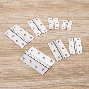 Mini Stainless Steel Hinges for <b>Cabinets</b> & <b>Small</b> Box Doors Household Hardware with Accessory Features - Product Image 1