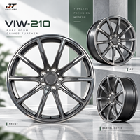Jantes forgées monobloc à dix branches, finition usinée, 18-22 pouces, 5x112 5x114.3, modèle VIW-210 pour BMW Audi Mercedes-Benz