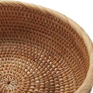 Bandeja de Servir de Ratán Única de United Trade World, Almacenamiento de Alimentos para Cocina, Decoración del Hogar, Elegancia Natural, Eleva la Estética de tu Hogar - Product Image 3