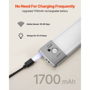 Luci per Armadio Ricaricabili con 68 LED e Sensore di Movimento, Set da 5 Pezzi con Telecomando, Tensione di Ingresso 5V per Uso in Cucina - Product Image 5