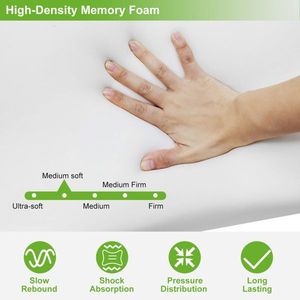 Bamboo Memory Foam Contoured Cervical Orthopedic Bed Pillow with Neck Support Breathable Sleep Pillow - Product Image 3