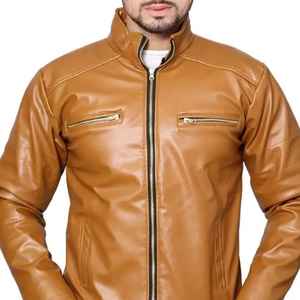 Chaqueta de Cuero para Hombre de Primera Calidad al Mejor Precio, Chaqueta de Cuero de Alta Calidad, Chaqueta de Cuero Cómoda para Invierno en Venta - Product Image 4