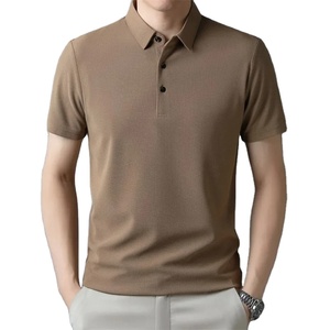 Nuevas Camisetas Polo de Color Sólido para Hombre, Manga Corta, Casual, Moda de Verano, Cuello Solapa, Tops Masculinos - Product Image 6