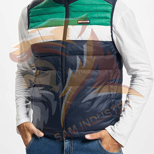 Chalecos Acolchados Personalizados con Logotipo, de Poliéster Grueso y Cálido, Sin Mangas, para Hombre, Estilo Nuevo, Chaqueta Acolchada Sin Mangas para Hombre - Product Image 3