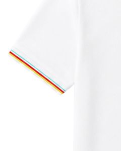 Custom <b>White</b> Men <b>Polo</b> Shirt Short Sleeve Casual Sports Golf T Shirt Breathable Summer Wear Stripe Collar Premium Quality Design - Product Image 6