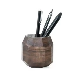 Table Top Storage <b>Box</b> Creative Wooden Desktop Organizer Wood Holder Student <b>Pen</b> Storage Holder Cheap Price - Product Image 3