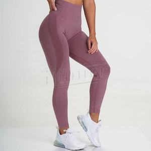 Venta al por mayor de deportes personalizados Crossover cintura Fitness Leggings mujeres Legging para el gimnasio Fitness ropa deportiva para las mujeres - Product Image 6