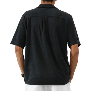 Fashion Wear Men's Solid 100% Cotton Breathable Eco-Friendly Camp <b>Collar</b> <b>T</b>-<b>Shirts</b> 2026 New Design Daily Wear - Product Image 6