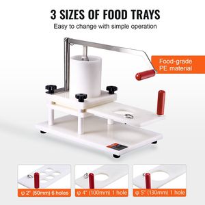 1.5KG commerciale tramoggia di grande capacità macchina pressa per Hamburger manuale di manzo torty Maker 3 stampo convertibile (processore da 2/4/5 pollici - Product Image 3