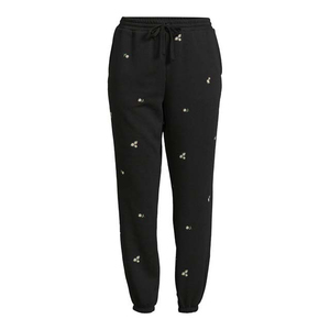Pantalones Cargo para Mujer, Diseño Personalizado OEM, Bordado e Impresión Digital, Poliéster/Algodón, Cintura Elástica, Transpirables, Negros, Nueva Llegada - Product Image 4