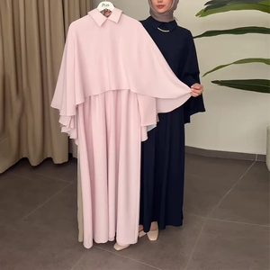 Ensemble de robe et châle pour femmes musulmanes, 2 pièces, robe longue, jalabiya, maroc, Dubaï, kaftan, vestidos, abayas, tenues pour l'Aïd et le Ramadan - Product Image 3