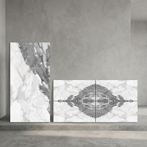 Azulejos de Porcelana Brillante con Aspecto de Mármol Natural Verde de 800x1600 mm para Paredes y Pisos de Hoteles, Diseño Cerámico con Apariencia de Piedra Italiana Beige - Product Image 3