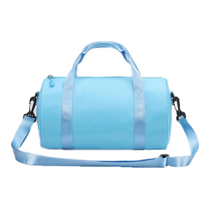 Pink Polyester <b>Duffel</b> <b>Bag</b> with Zipper Closure Portable Sport Gym <b>Bag</b> for Exercise Fitness Travel - Product Image 3