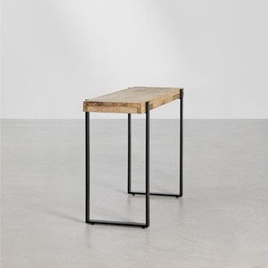 Vandana Terra Hexa mango wood and iron <b>console</b> <b>table</b> - Product Image 4