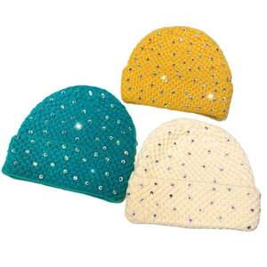 <b>Beanies</b> Caps 100_ <b>Wool</b> Printed Warm Rhinestone <b>Beanie</b> <b>Hats</b> Design Your Own Unisex Winter <b>Hats</b> 2025 Manufacturer Process Impex - Product Image 2