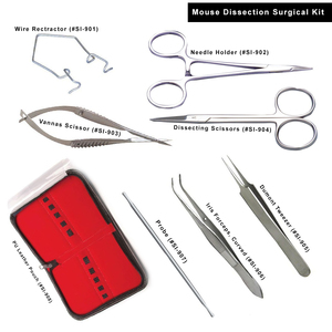Kit chirurgical et de dissection professionnel de qualité supérieure pour étudiants en médecine et recherche sur les petits animaux, certifié CE ISO - Product Image 1